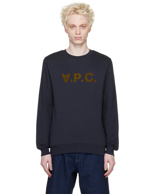 A.P.C. . Navy VPC H Sweatshirt