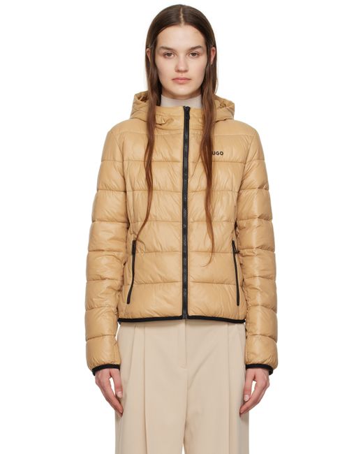 Hugo Boss Tan Quilted Jacket