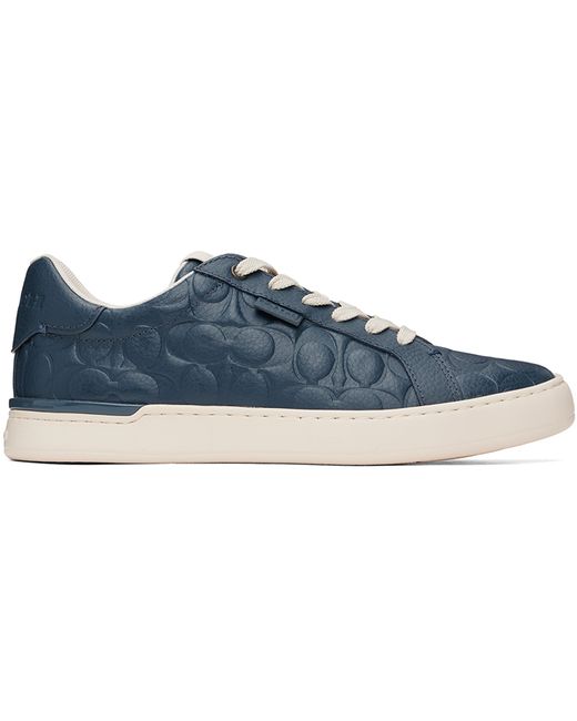 Coach Navy Lowline Signature Sneakers