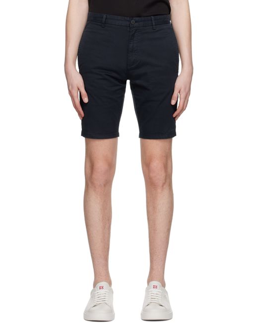 Hugo Boss Navy Slim-Fit Shorts