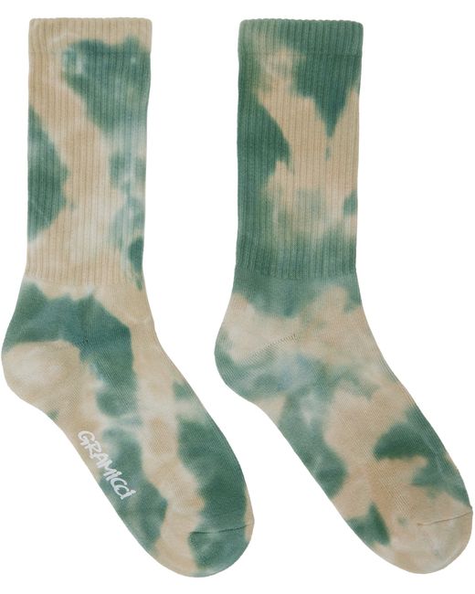 Gramicci Green Tie-Dye Socks