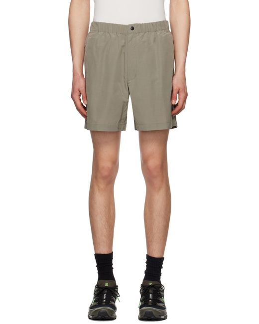 Goldwin Taupe Gusset Shorts