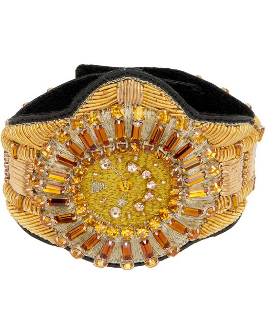 Walter Van Beirendonck Vintage Black Yellow Sun Bracelet