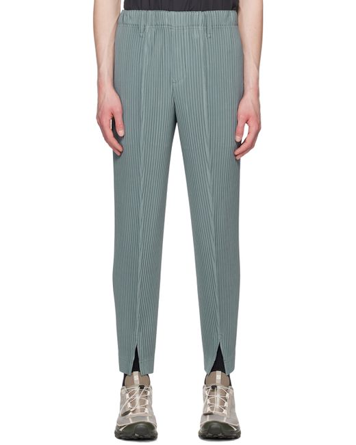 Homme Pliss Issey Miyake Green Tailored Pleats 2 Trousers