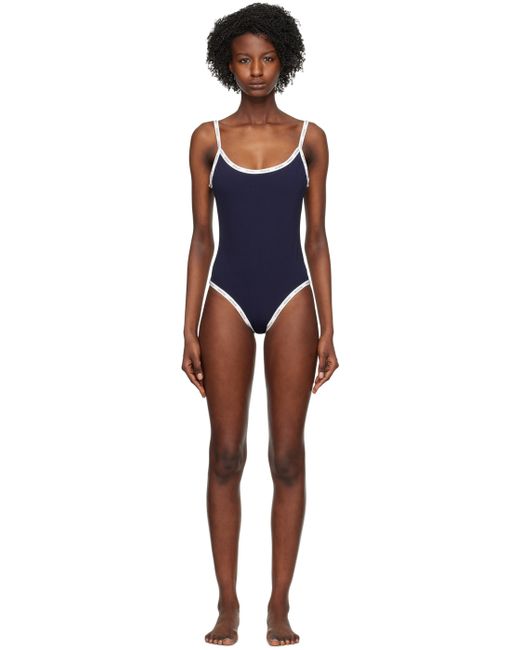 Moncler Navy Printed Swimsuit