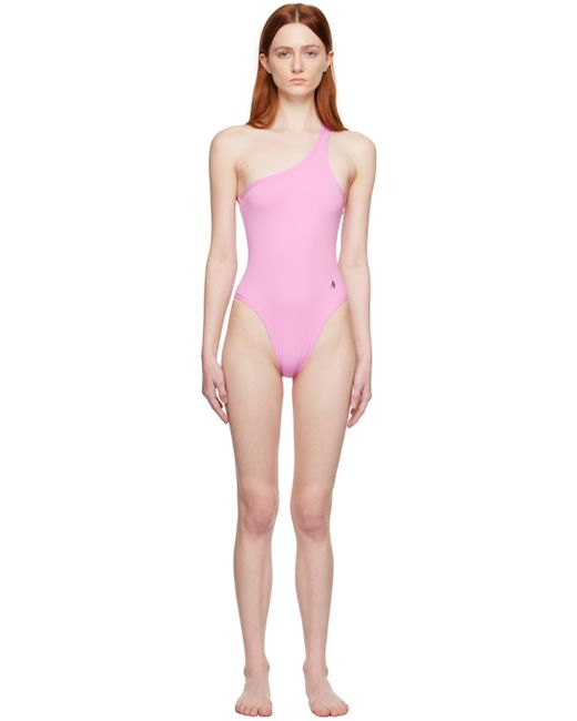 Attico Single-Shoulder One-Piece Swimsuit