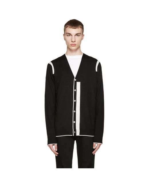 McQ Alexander McQueen and White Color Tip Cardigan