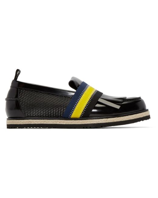 Msgm Leather Rope Boat Shoes
