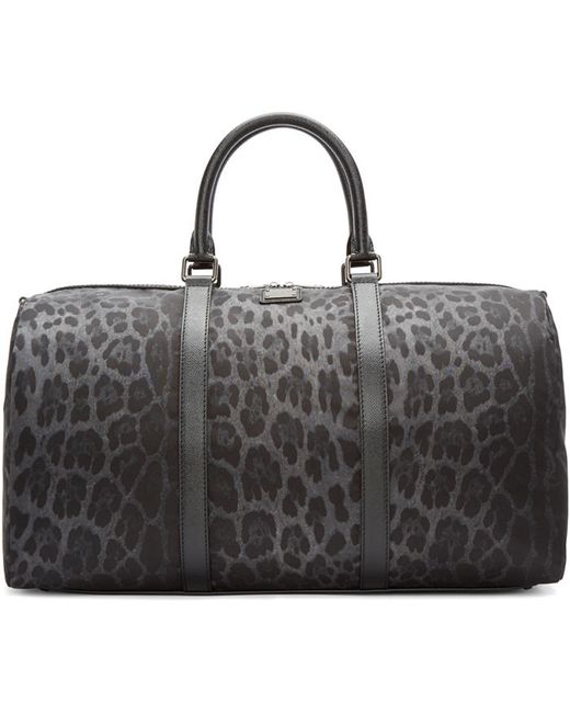 Dolce & Gabbana Dolce and Gabbana Nylon Leopard Duffle Bag