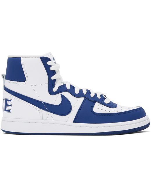 Comme Des Garçons Homme Plus Blue White Nike Edition Terminator High Sneakers