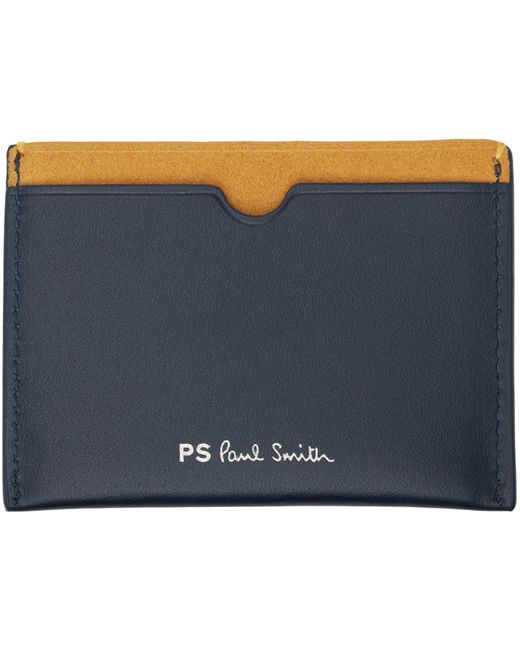 PS Paul Smith Navy Embossed Card Holder