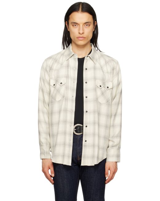 The Letters Off Western Check Shirt