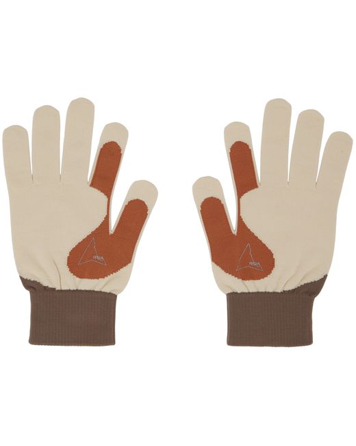 Roa Off-White Graphic Gloves