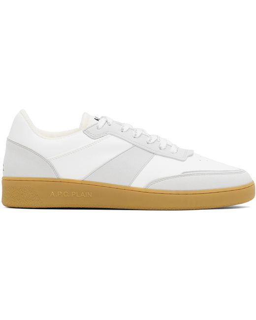 A.P.C. . White Plain Sneakers