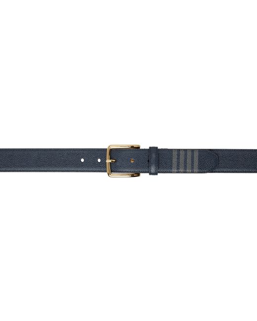Thom Browne Navy 4-Bar Classic Belt