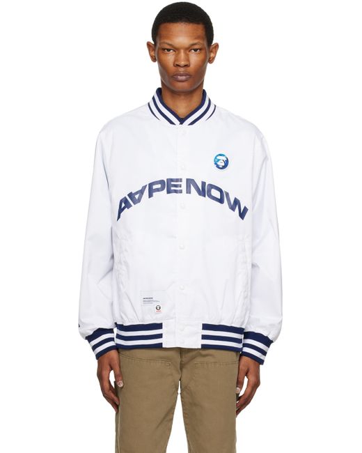 AAPE by A Bathing Ape Moonface Patch Bomber Jacket