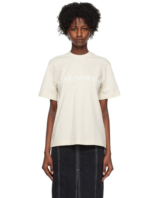 Sunnei Off-White Bonded T-Shirt