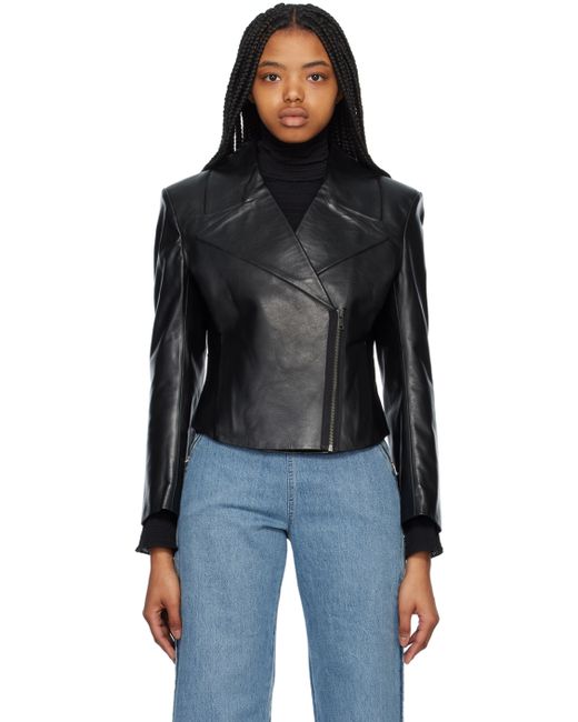Victoria Beckham Bonded Leather Jacket