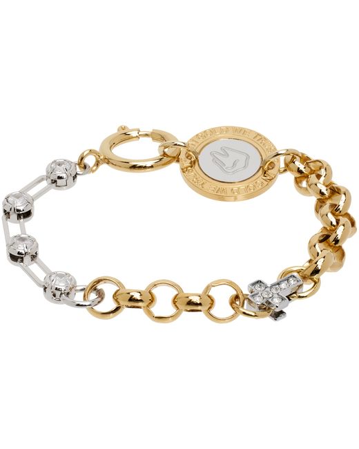 In Gold We Trust Paris Exclusive Silver Cross Bracelet