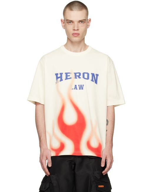 Heron Preston Off-White Heron Law Flames T-Shirt