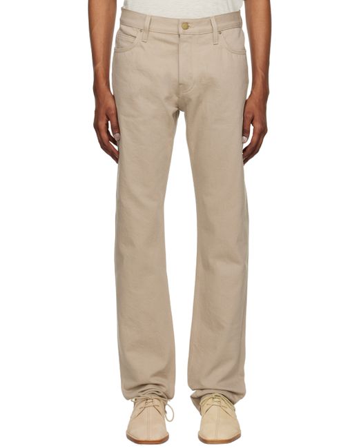 Fear Of God Taupe Five-Pocket Jeans