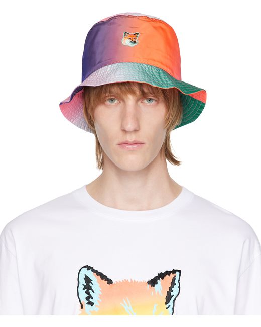 Maison Kitsuné Fox Head Bucket Hat