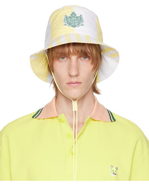 Maison Kitsuné Yellow Hotel Olympia Edition Bucket Hat