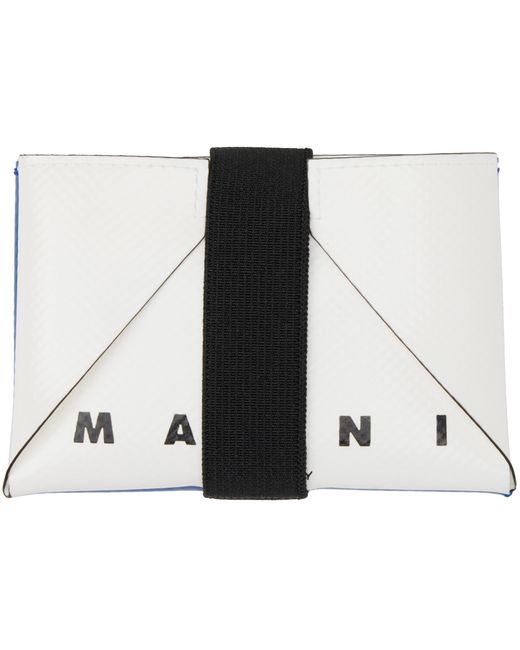 Marni White Fold Card Holder