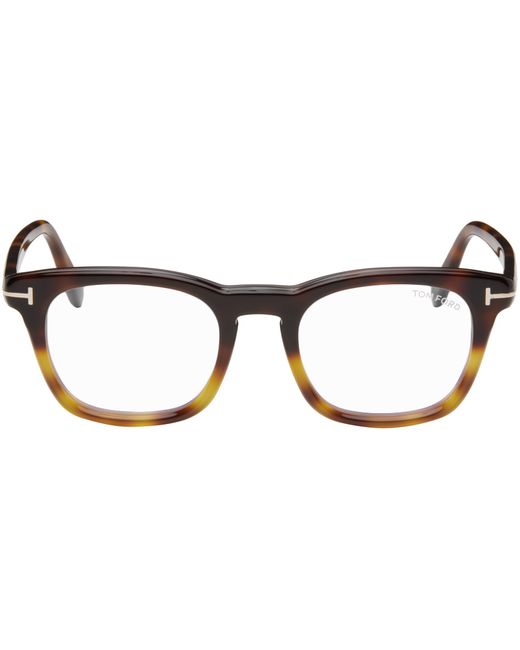 Tom Ford Tortoiseshell Blue-Block Square Glasses