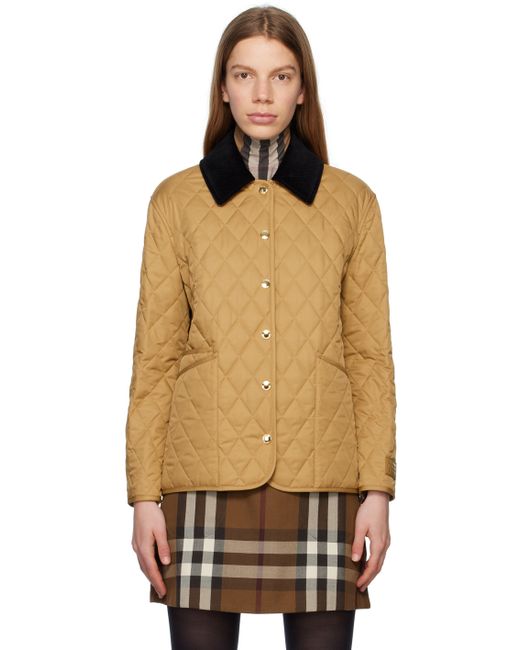 Burberry Tan Quilted Jacket