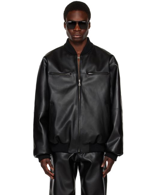 Lu'U Dan Reversible Faux-Leather Bomber Jacket