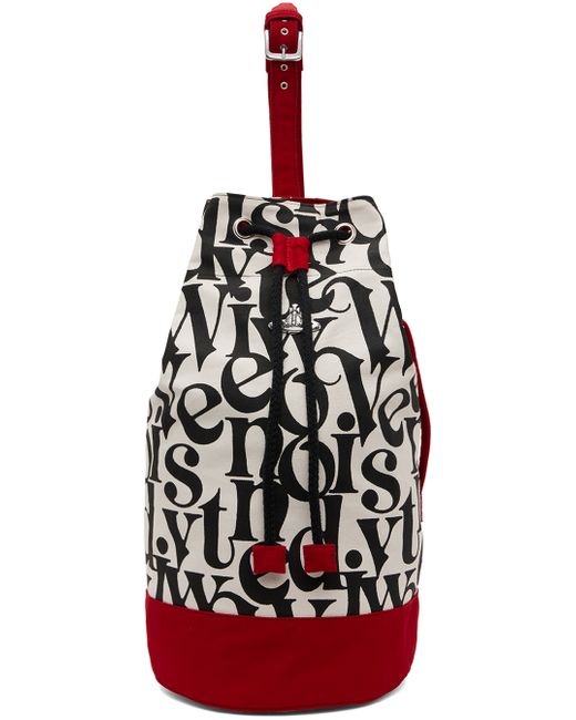 Vivienne Westwood White Ethical Fashion Africa Kit Duffle Backpack