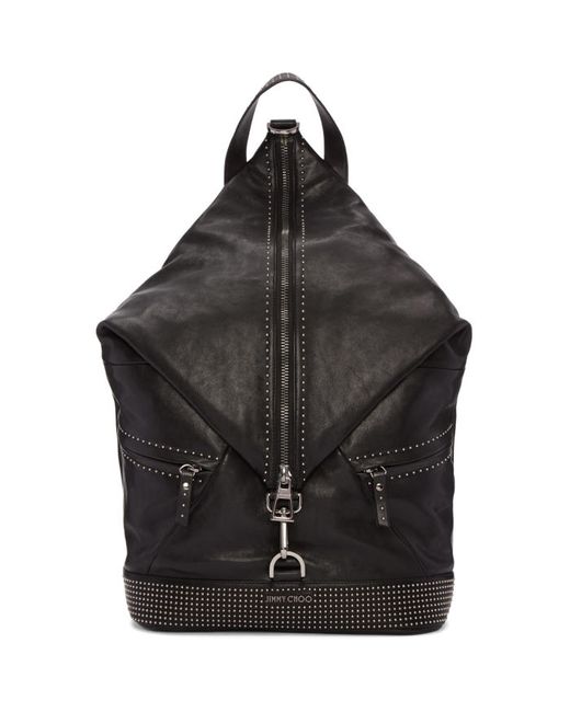 Jimmy Choo Studded Leather Fitzroy Backpack