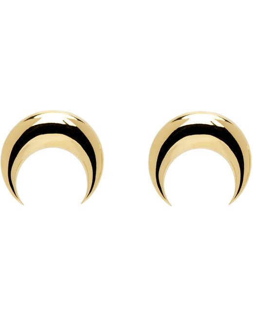 Marine Serre Gold Moon Earrings