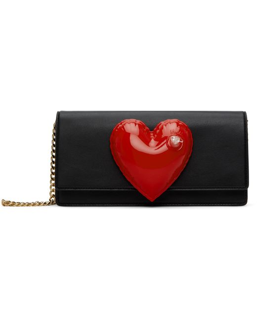 Moschino Inflatable Heart Clutch
