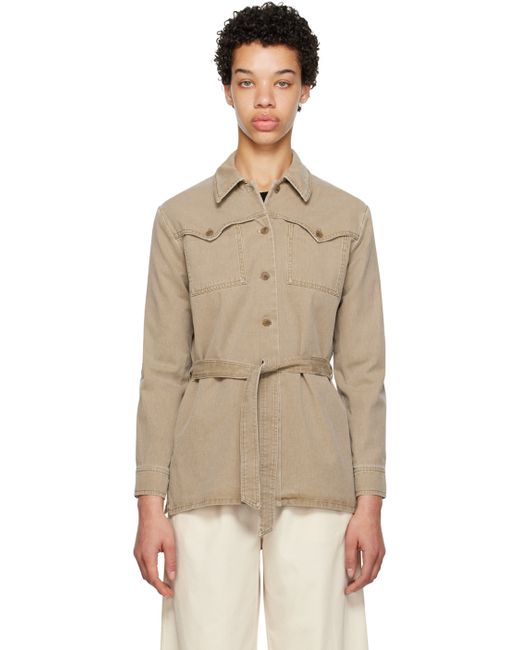 A.P.C. . Taupe Joann Jacket