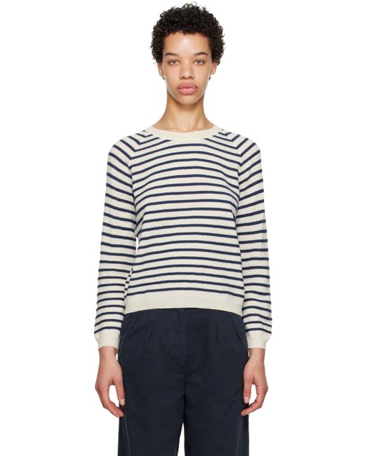 A.P.C. . White Blue Lilas Sweater