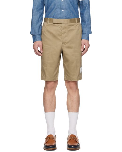 Thom Browne Beige Unconstructed Shorts