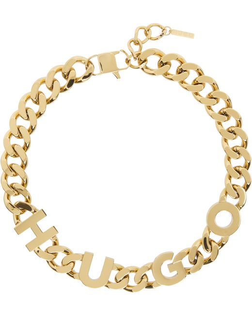 Hugo Boss Gold Curb Chain Necklace