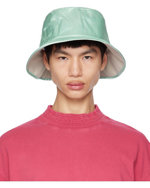 Acne Studios Reversible Gray Embroidered Bucket Hat