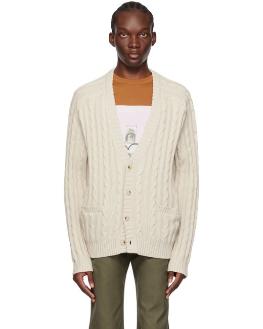 Helmut Lang Off Buttoned Cardigan