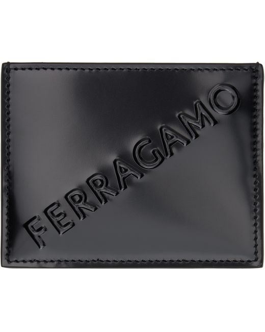 Ferragamo Embossed Card Holder