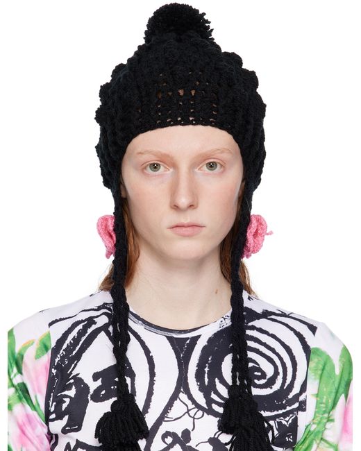 Anna Sui Exclusive Black Butterfly Beanie