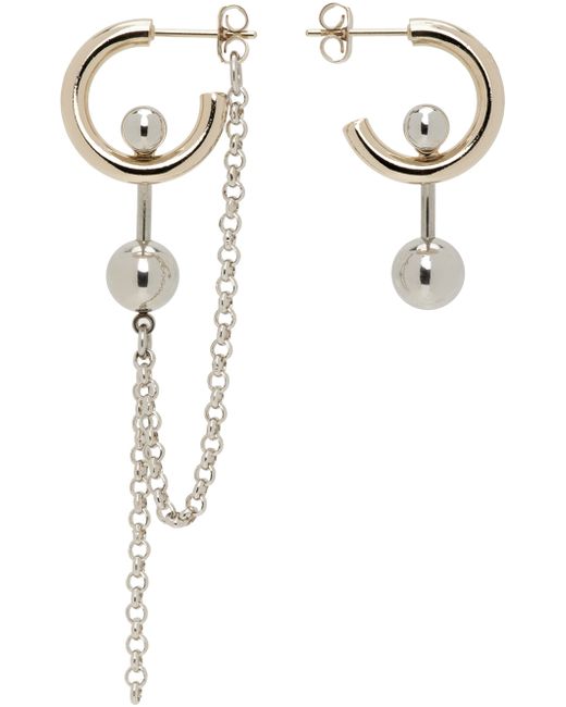 Justine Clenquet Gold Silver Alexa Earrings