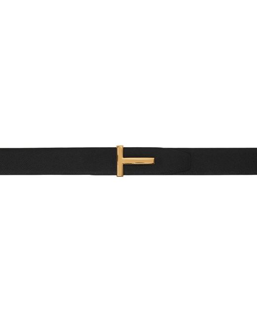 Tom Ford Navy T Icon Reversible Belt
