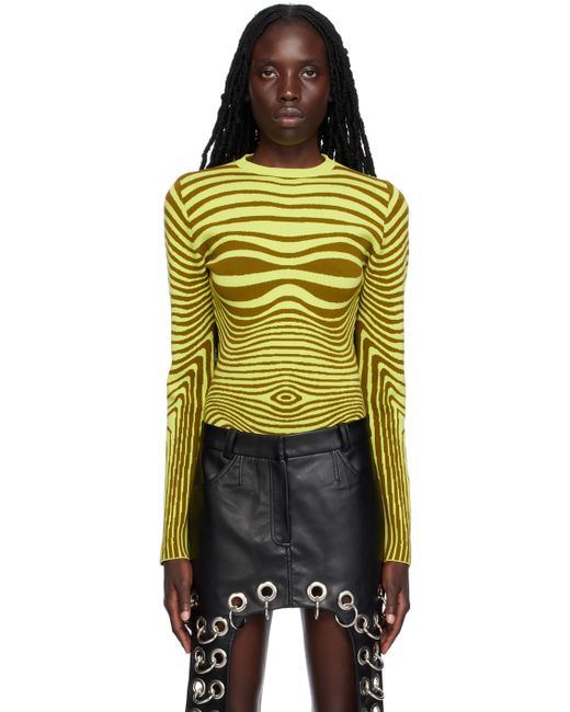 Jean Paul Gaultier Yellow Body Morphing Sweater
