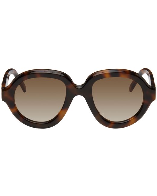 Loewe Tortoiseshell Round Sunglasses
