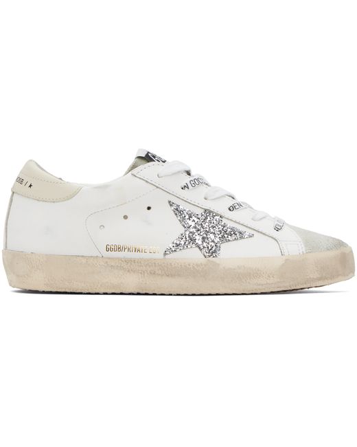 Golden Goose Exclusive White Super-Star Sneakers