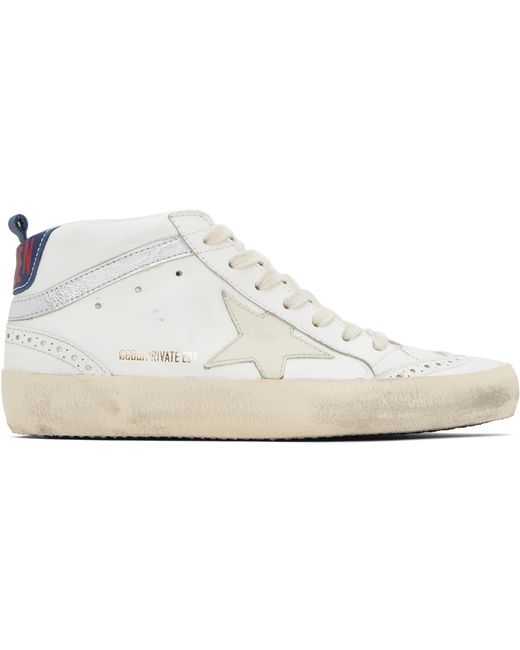 Golden Goose Exclusive Off-White Mid Star Sneakers