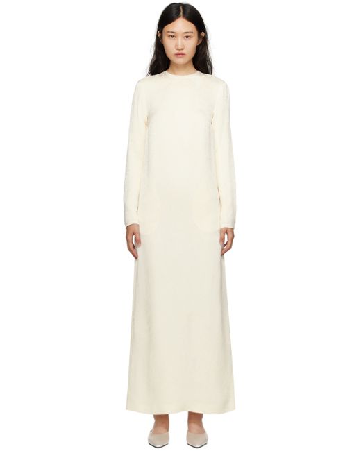 Totême Off-White Jacquard Maxi Dress